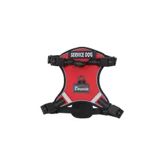GENERICO - Arnes para mascotas ajustable SERVI DOG Talla XL - Rojo - xl