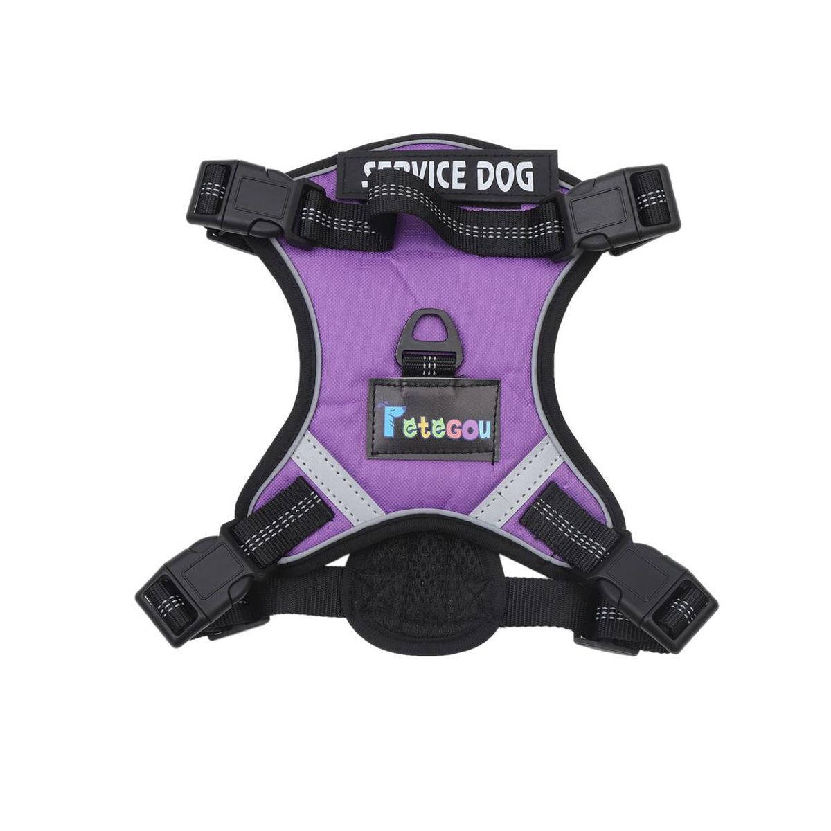 GENERICO - Arnes para mascotas ajustable SERVI DOG Talla XL - Lila - xl
