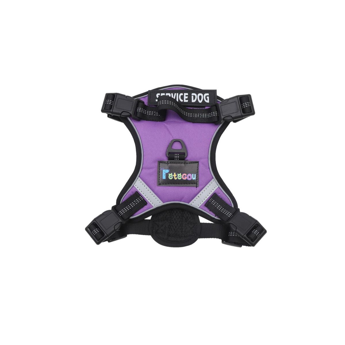 GENERICO - Arnes para mascotas ajustable SERVI DOG Talla XL - Lila - xl