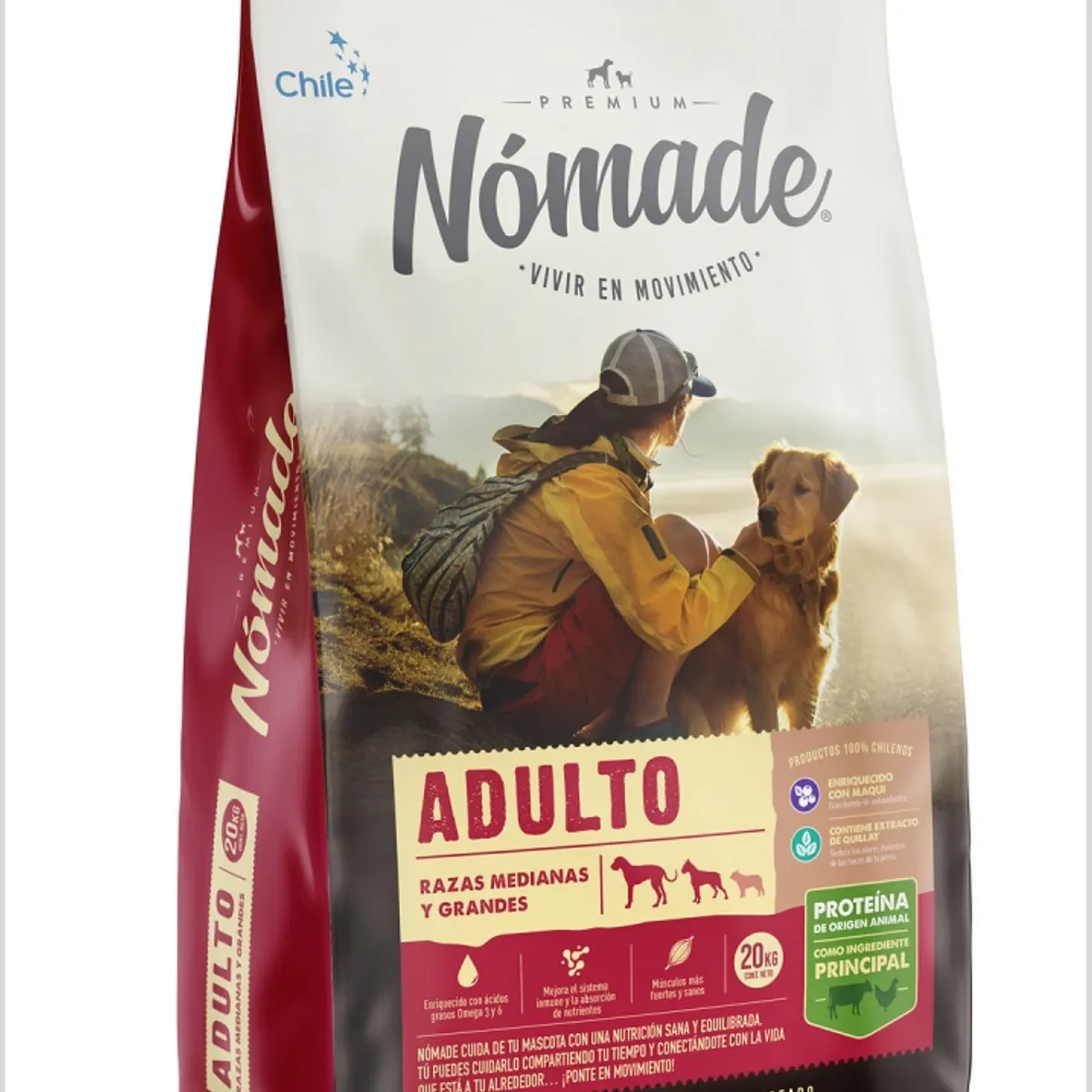 NOMADE - Nomade Alimento Perro Adulto Raza Mediana Grande 20 kg