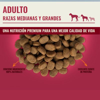 Imagen 2 del producto Alimento Perro Adulto Raza Mediana Grande 20 kg