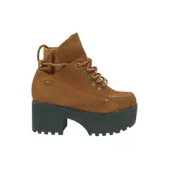 HERIEL - Botín Camel Plataforma Mujer