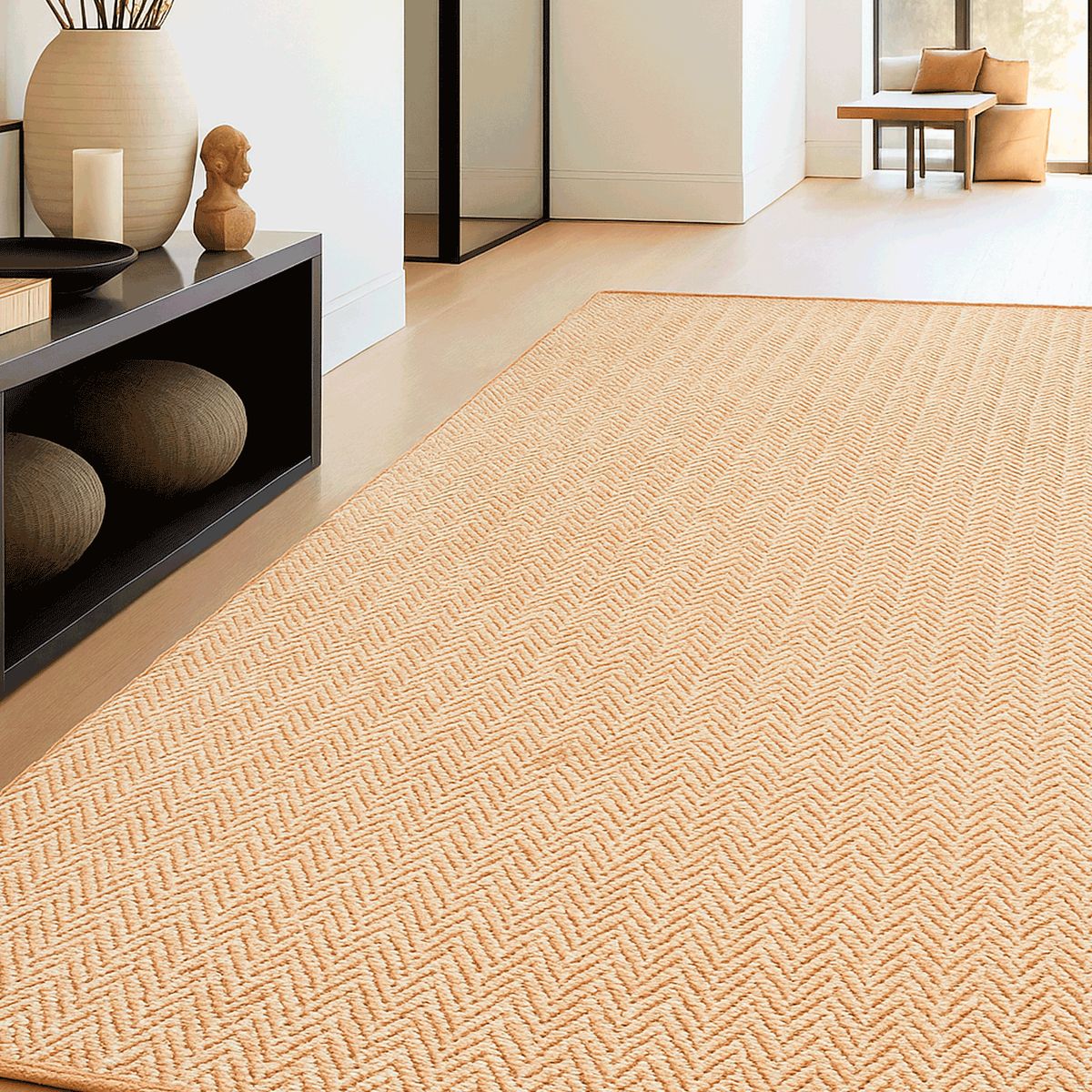 BAZHARS - ALFOMBRA BAZHARS 160X230 CM 100% PET RECICLADO AM ARLO HONEY