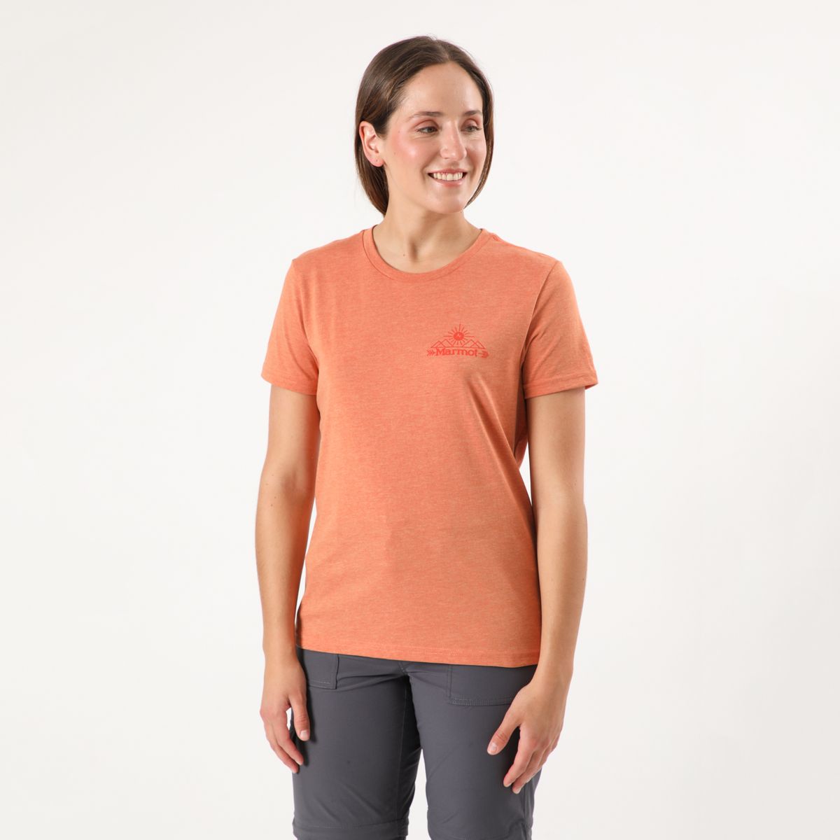 MARMOT - Polera Mujer Arrow Tee Naranjo Marmot