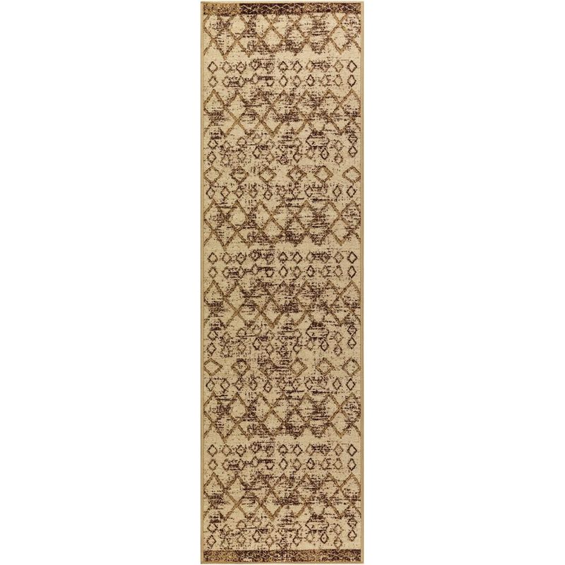 MROTTO - Alfombra Pasillo Cafe 70 cm x 2,2 M ANTIDESLIZANTE Sin Overlock