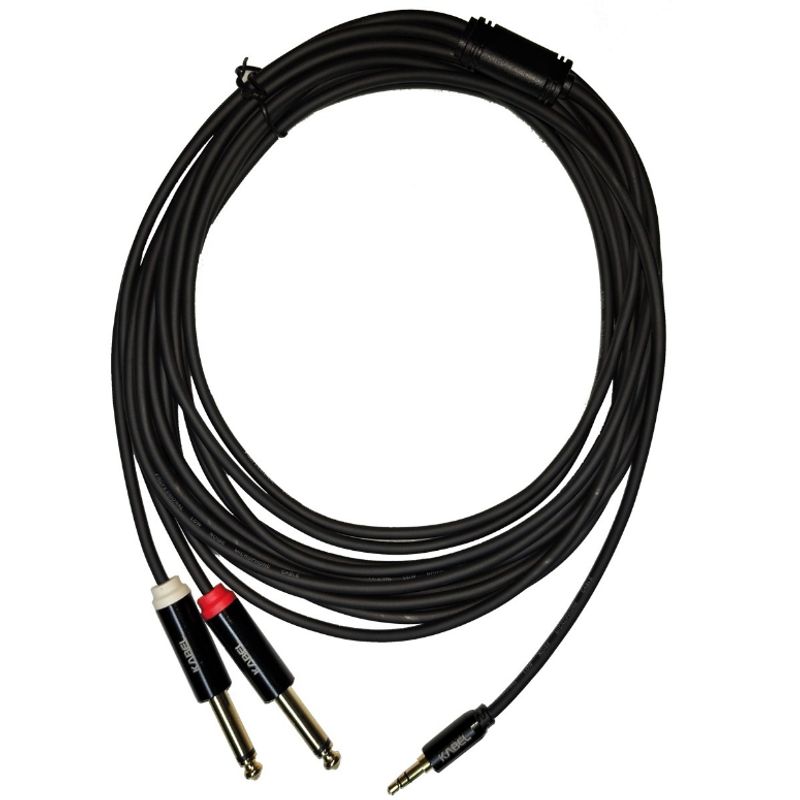 GENERICO - Cable Kabel De 6 Metros Mini Plug A 2 Plug  KMC-6