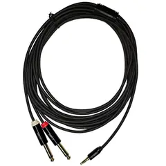 GENERICO - Cable Kabel De 6 Metros Mini Plug A 2 Plug KMC-6