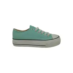 HERIEL - Zapatilla Verde Plataforma Mujer