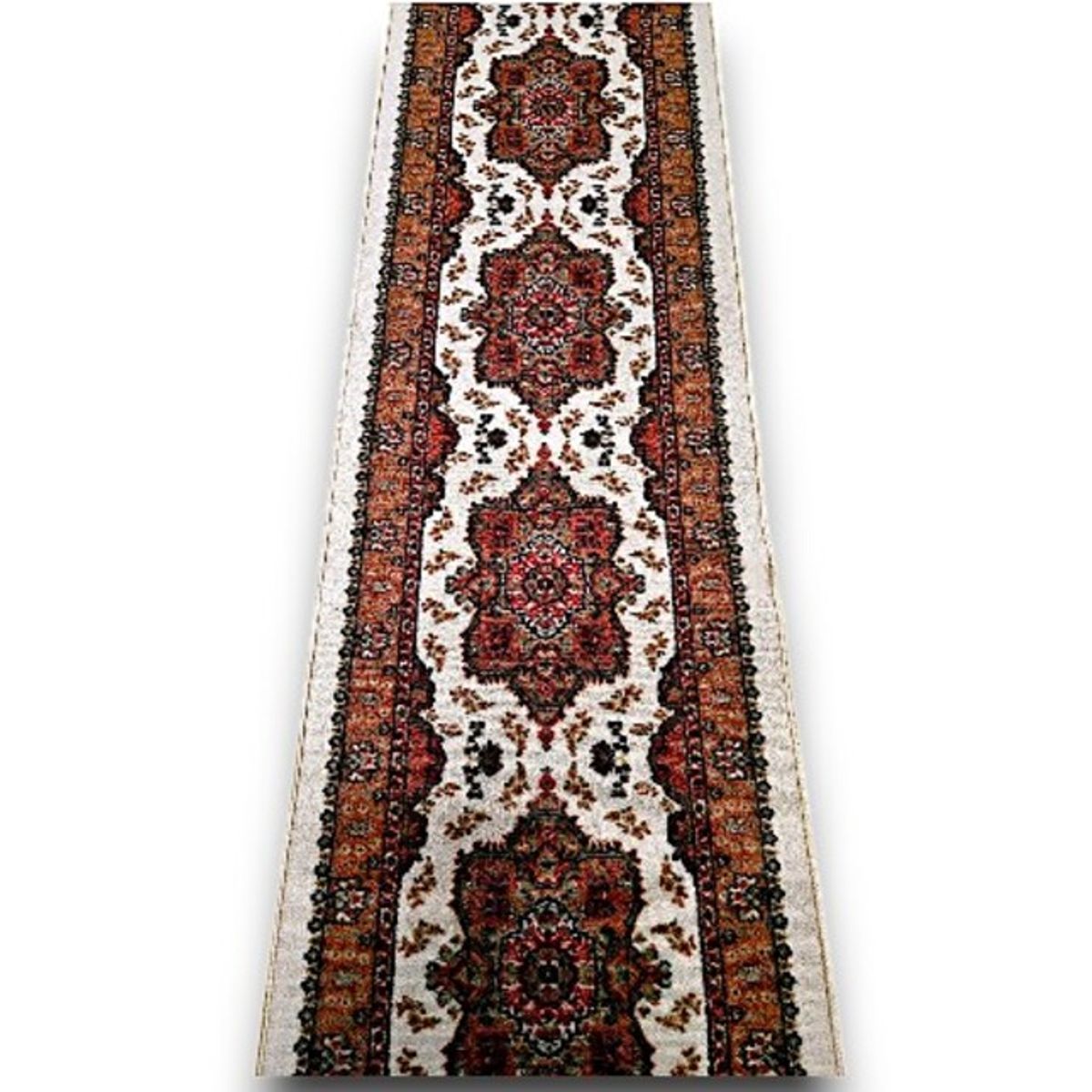 MROTTO - Alfombra Pasillo Beige 70 cm x 2,2 M ANTIDESLIZANTE Sin Overlock