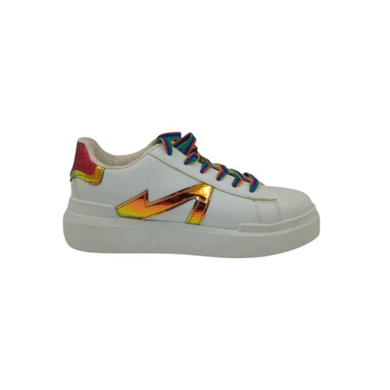 HERIEL - Zapatilla Blanca Plataforma Mujer