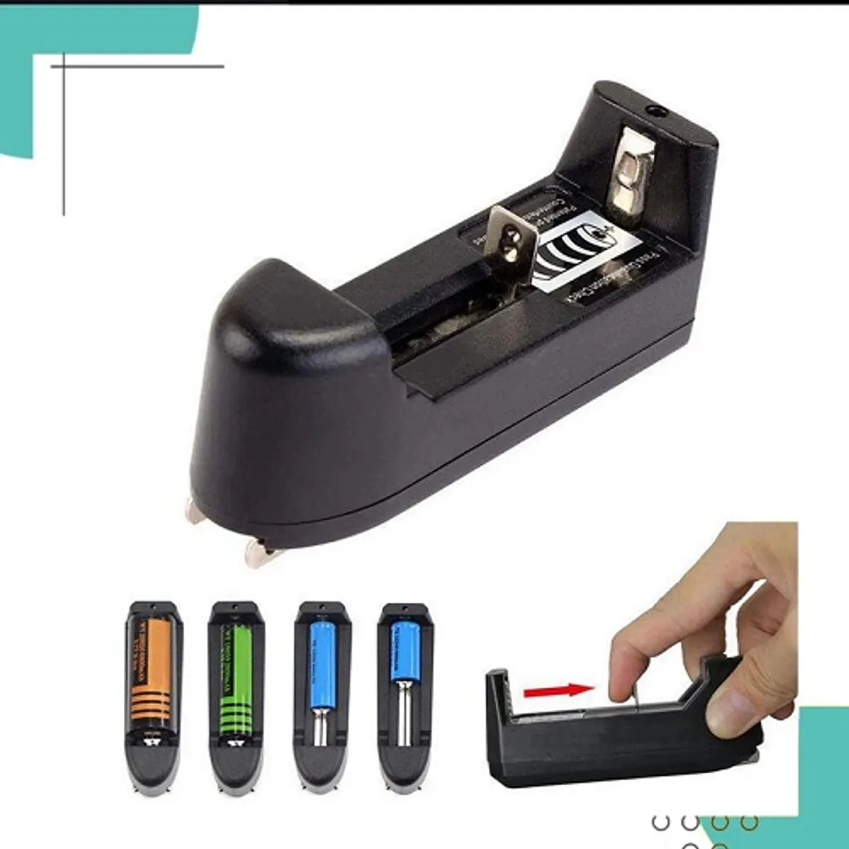 GENERICO - Cargador Baterías Inteligente Pilas Recargables Ion Litio Niquel