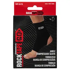 ROCKTAPEGO - MANGA DE COMPRESIÓN TOBILLO LARGE - EXTRA LARGE