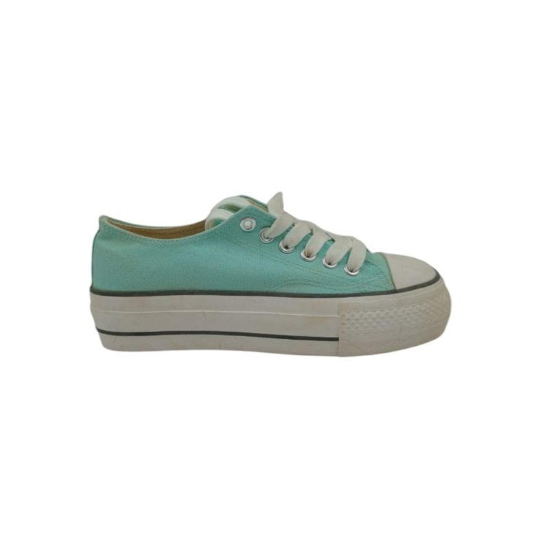 HERIEL - Zapatilla Verde Plataforma Mujer