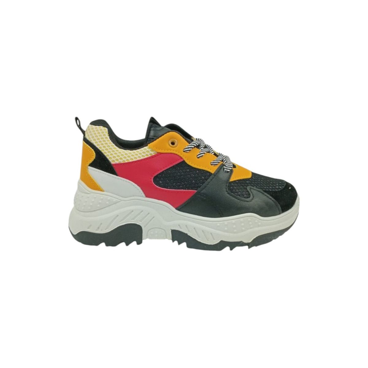 HERIEL - Zapatilla Negra Plataforma Mujer