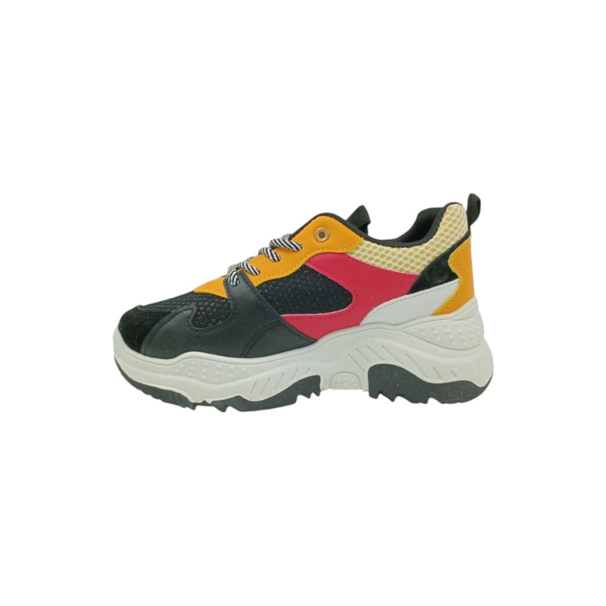 HERIEL - Zapatilla Negra Plataforma Mujer