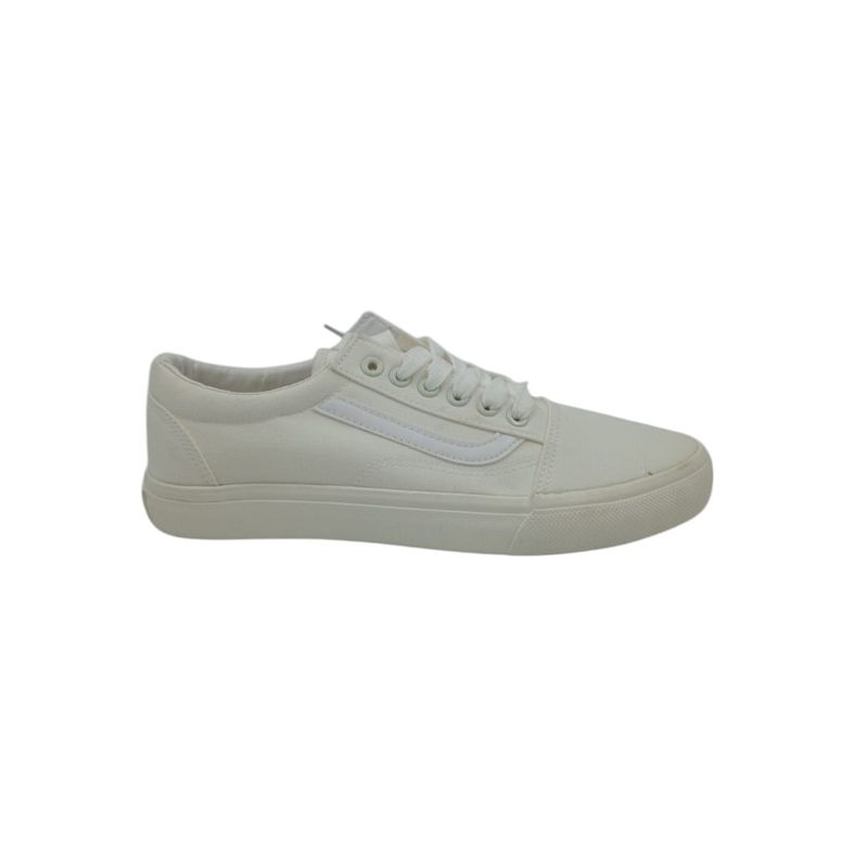 HERIEL - Zapatilla Blanca Textil Mujer