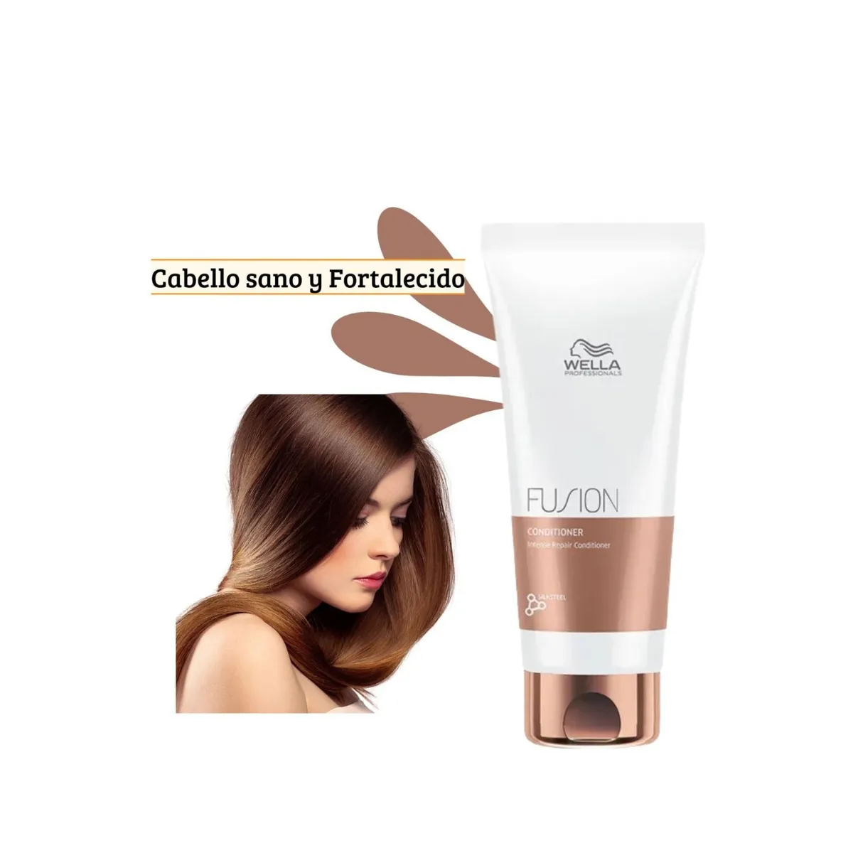 WELLA - Acondicionador Wella Fusion 200ml Reparación Intensa con Aminoácidos Antiquiebre Desenreda Suaviza