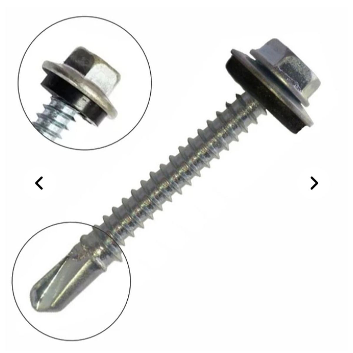 GENERICO - Tornillo Hexagonal Punta Broca 12x3 1/2 100 Und