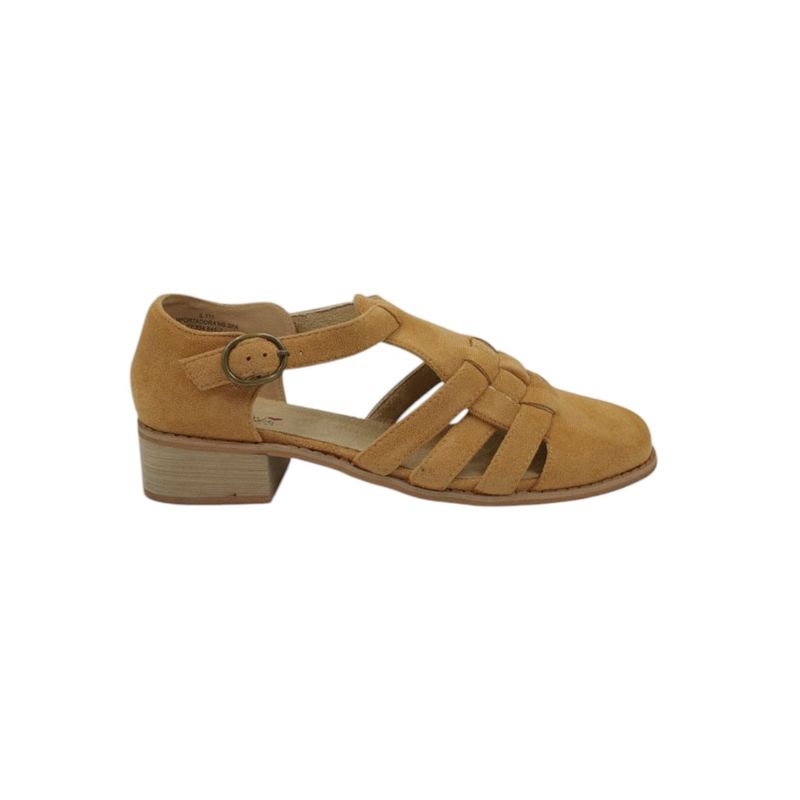 HERIEL - Zapato Camel Gamuza Mujer