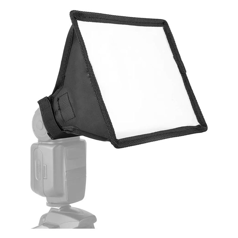 GENERICO - Difusor Flash Softbox Pegable 15x17cm Reflector Universal