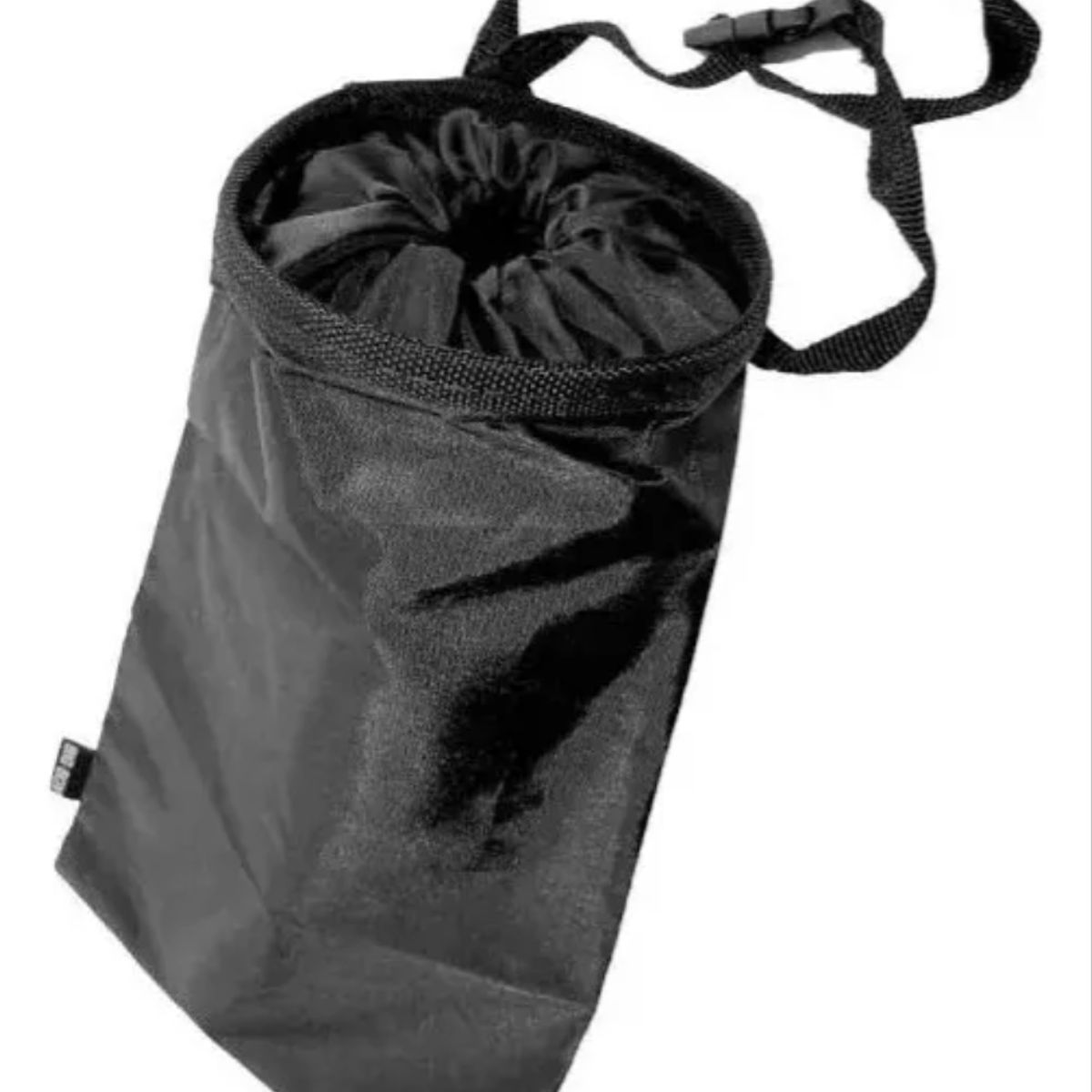 GENERICO - Bolsa Basurero Auto De Tela Organizador Higiene Sanitario Lisa Negro