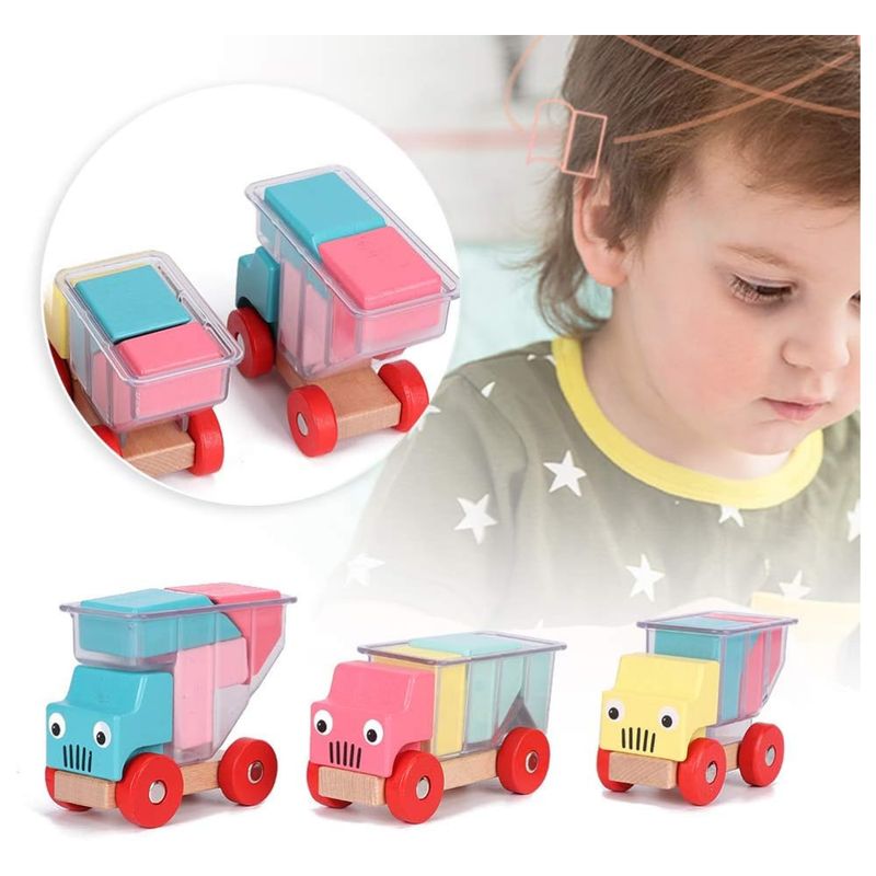 GENERICO - Set De Bloques Para Armar Autos Y Camiones Infantiles