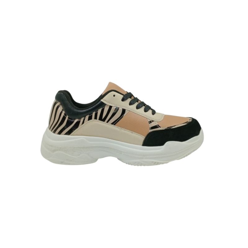 HERIEL - Zapatilla Rosa Print Plataforma Mujer