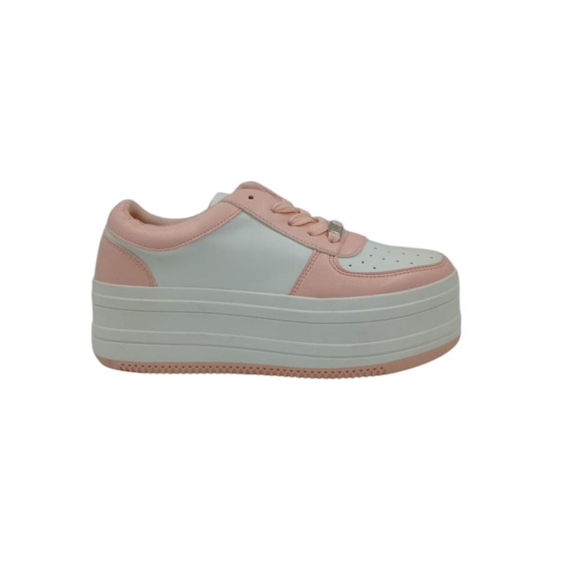 HERIEL - Zapatilla Rosa Plataforma Mujer
