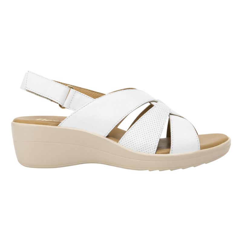FLEXI - Sandalia Mujer Cuero Amapola Blanco Flexi