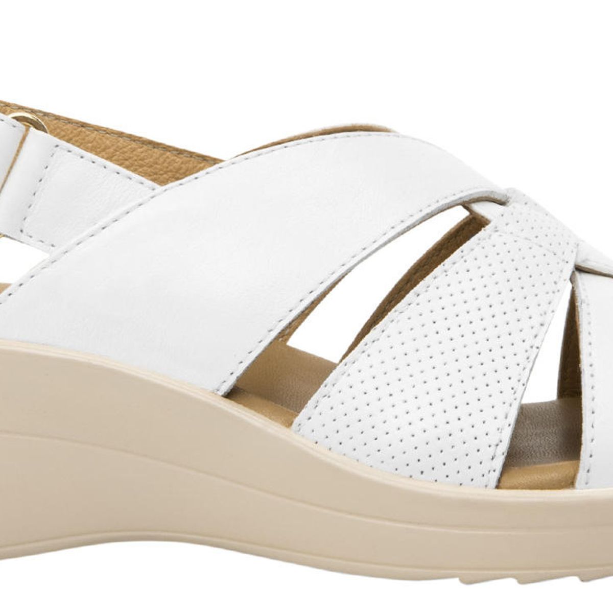 FLEXI - Sandalia Mujer Cuero Amapola Blanco Flexi