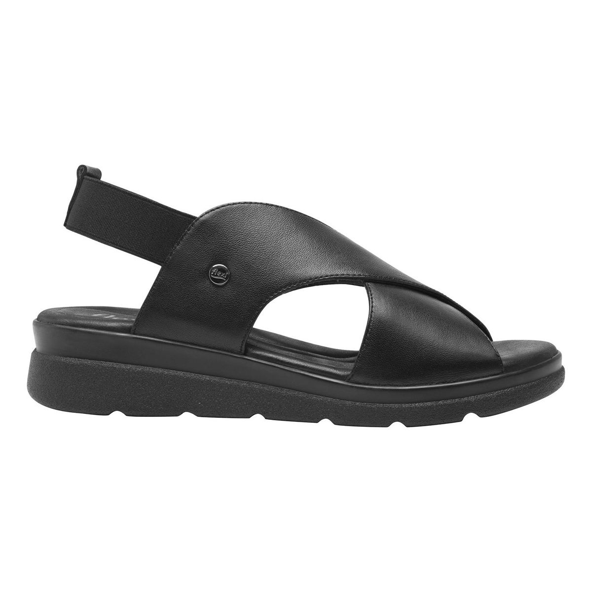 FLEXI - Sandalia Mujer Cuero Dariana Negro Flexi
