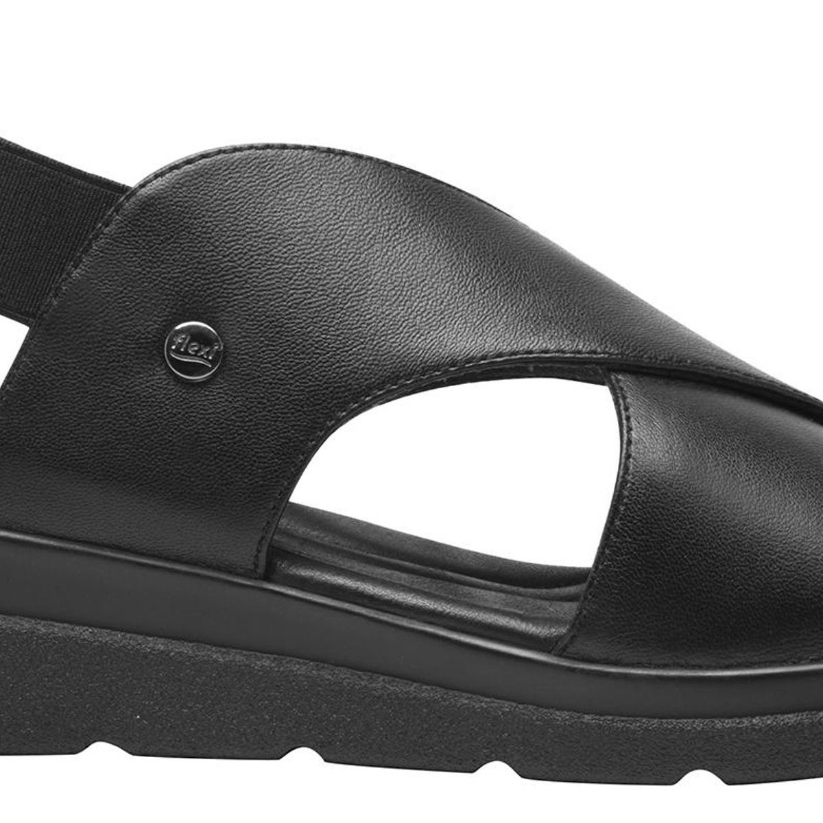 FLEXI - Sandalia Mujer Cuero Dariana Negro Flexi