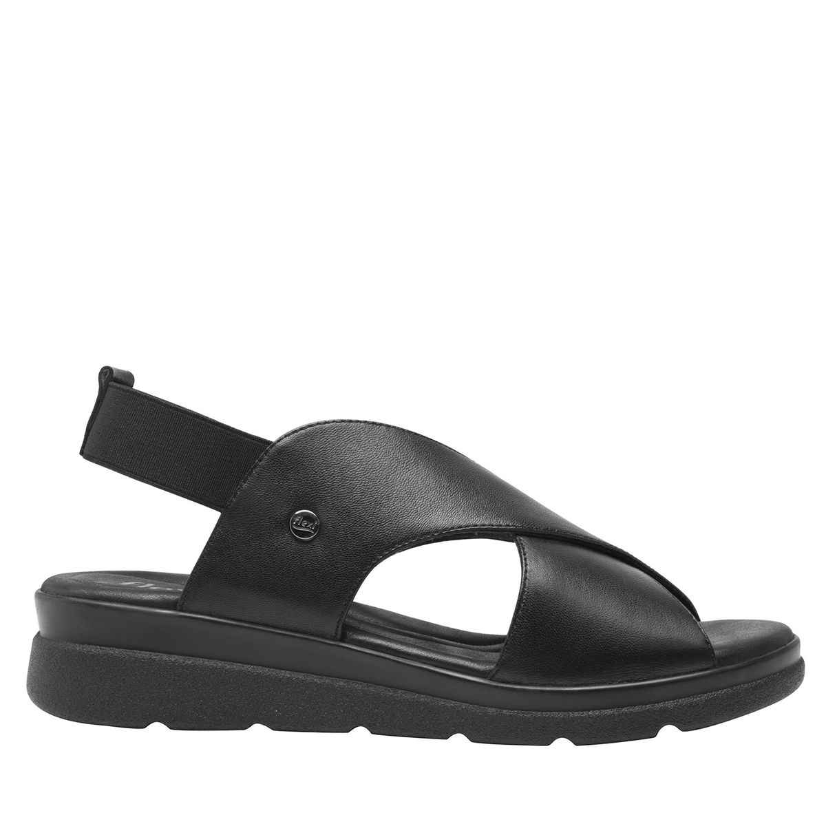 FLEXI - Sandalia Mujer Cuero Dariana Negro Flexi