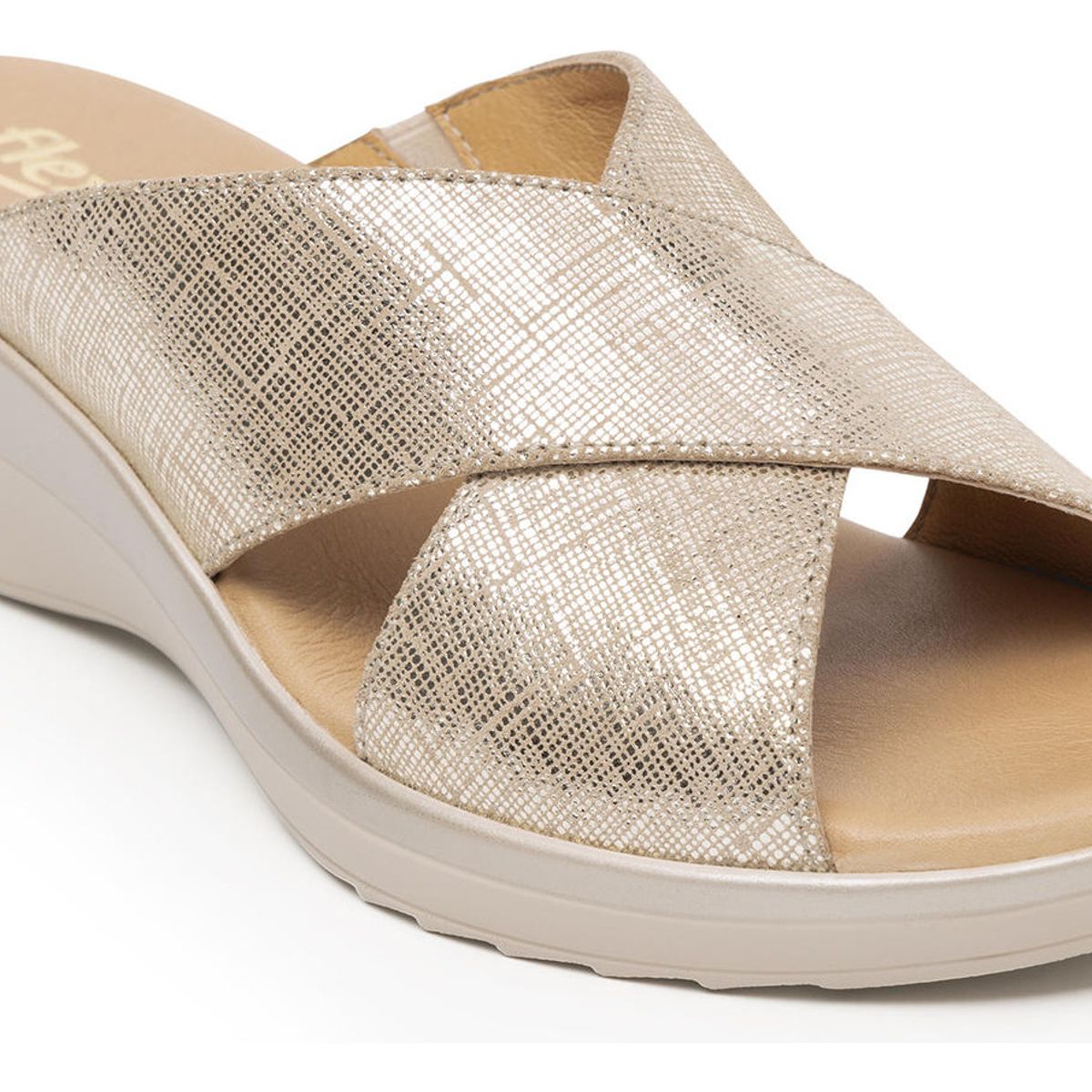 FLEXI - Sandalia Mujer Amapola 116011 Dorada Flexi