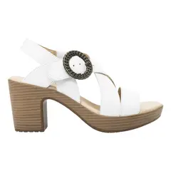 FLEXI - Sandalia Mujer Cuero Lory Blanco
