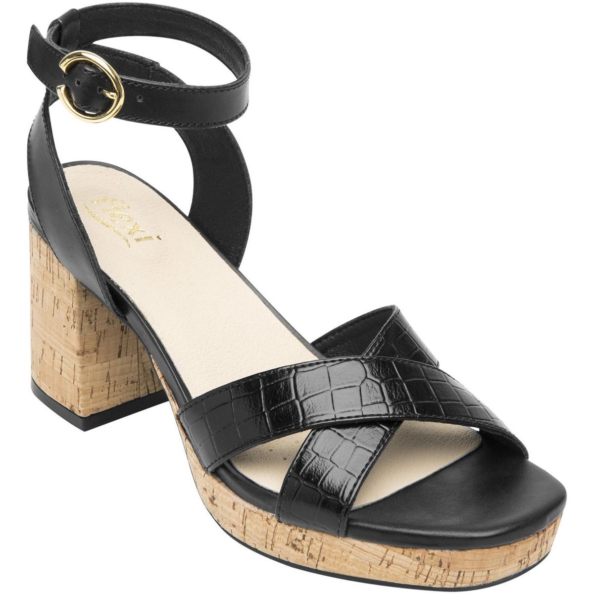 FLEXI - Sandalia Mujer  Kadeisha Negro Flexi