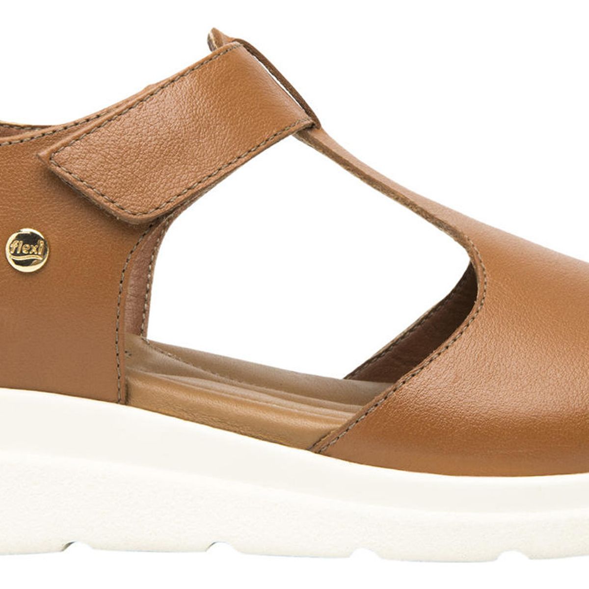 FLEXI - Sandalia Mujer Cuero Dariana Café Flexi