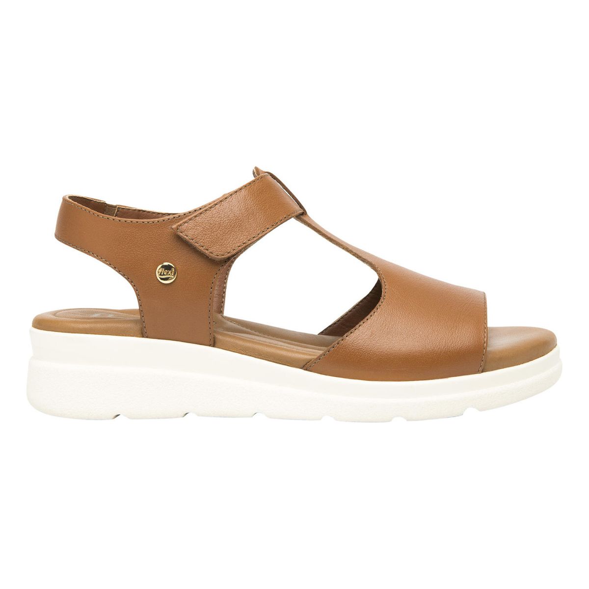 FLEXI - Sandalia Mujer Cuero Dariana Café Flexi