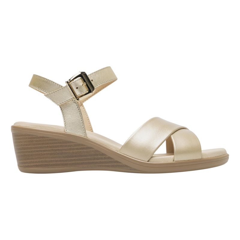 FLEXI - Sandalia Mujer Zura 123703 Dorada Flexi