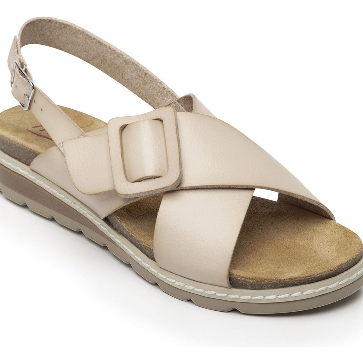 FLEXI - Sandalia Mujer Cassia 129501 Blanco Marfil Flexi