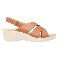 Sandalia Mujer Cuero Amapola Rosa