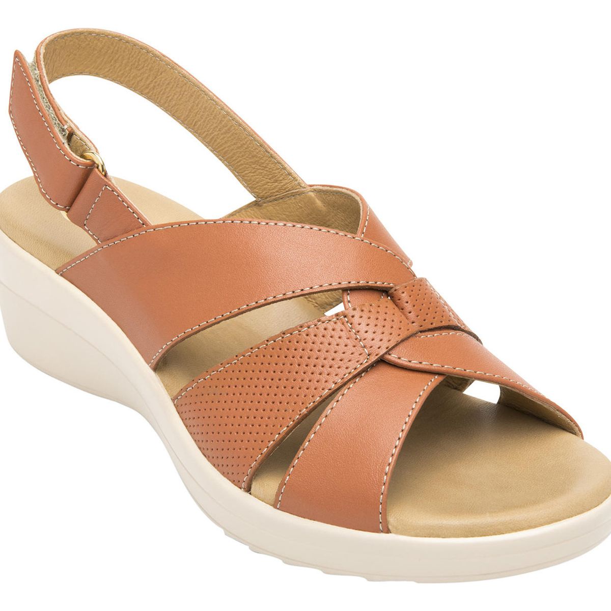 FLEXI - Sandalia Mujer Cuero Amapola Rosa Flexi