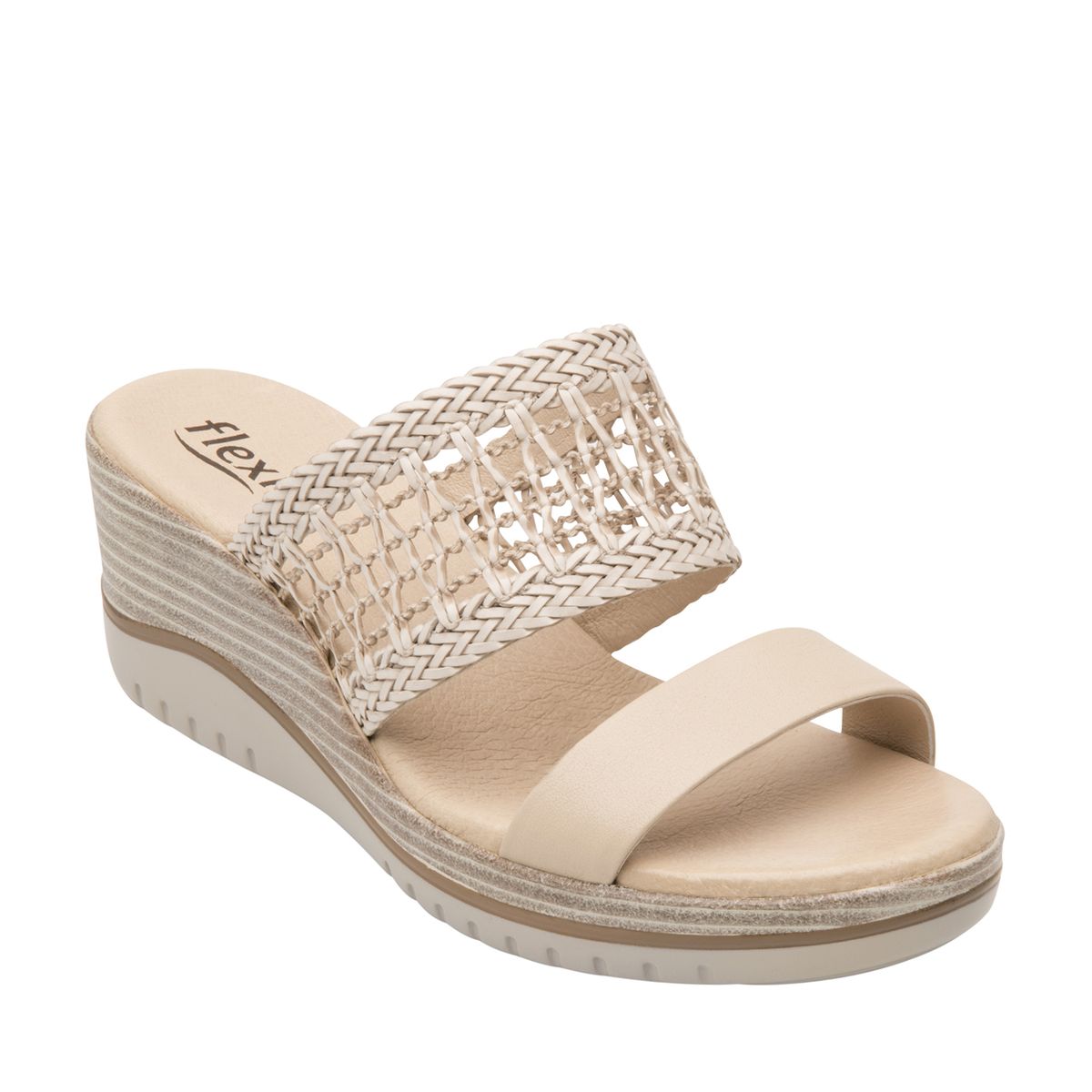 FLEXI - Sandalia Mujer Cuero Emily Beige Flexi