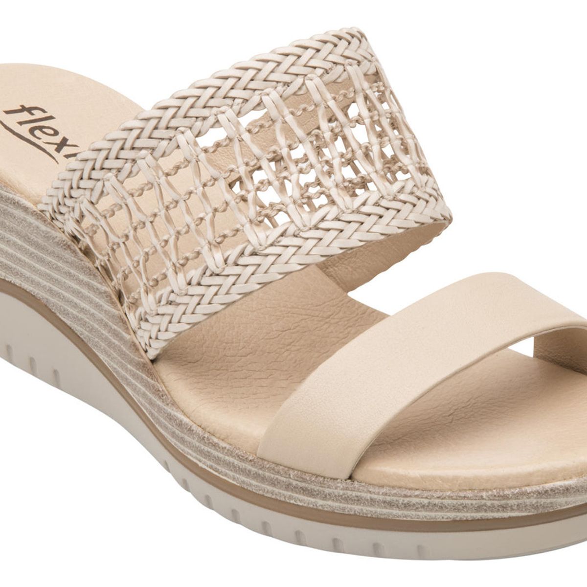 FLEXI - Sandalia Mujer Cuero Emily Beige Flexi