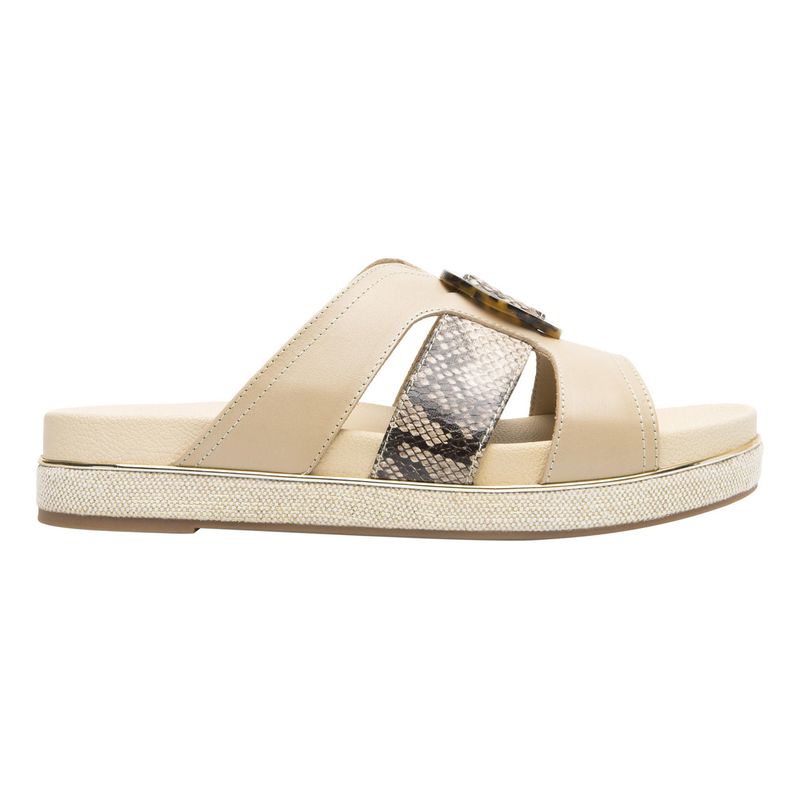 FLEXI - Sandalia Mujer Cuero Deyna Beige Flexi