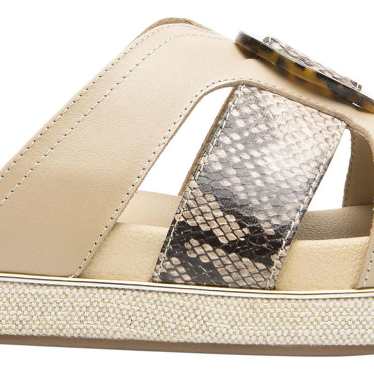 FLEXI - Sandalia Mujer Cuero Deyna Beige Flexi