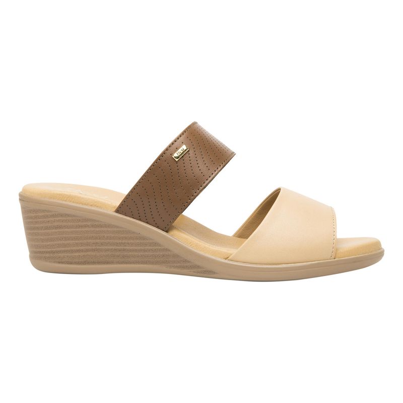 FLEXI - Sandalia Mujer Cuero Zura Café Flexi