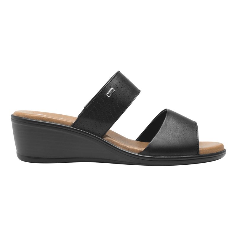 FLEXI - Sandalia Mujer Cuero Zura Negro Flexi