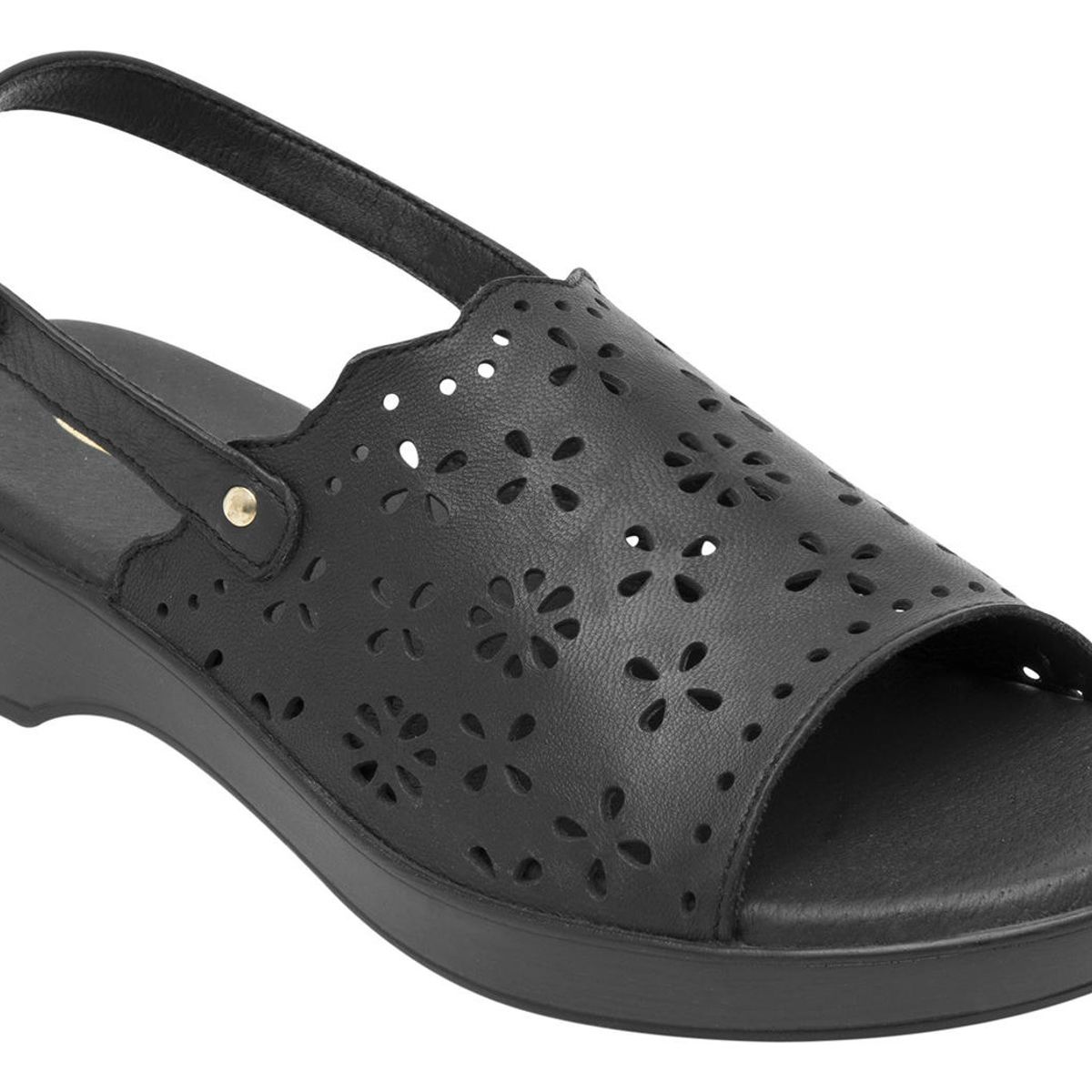 FLEXI - Sandalia Mujer Cuero Doha Negro Flexi