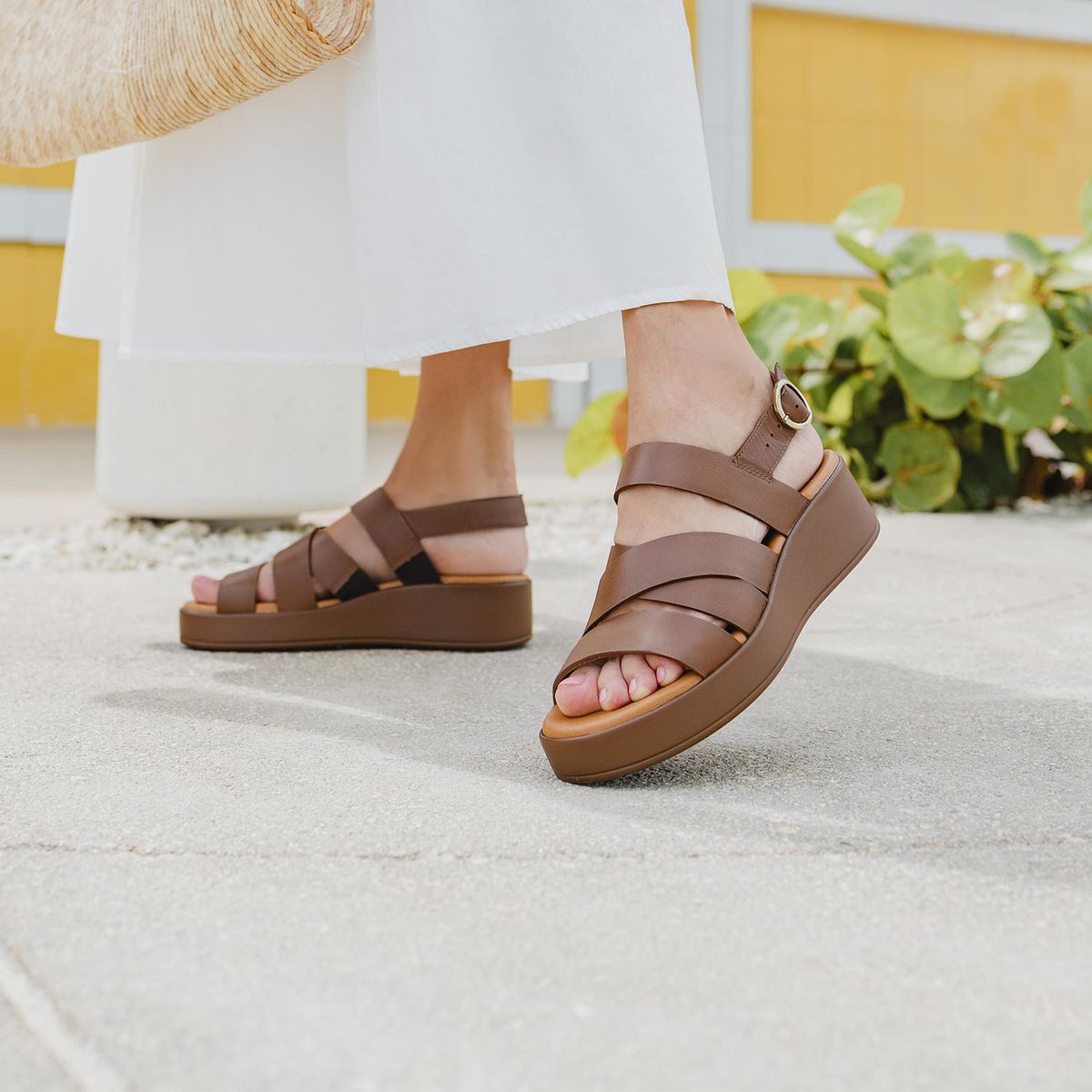 FLEXI - Sandalia Mujer Olinda 127904 Café Flexi